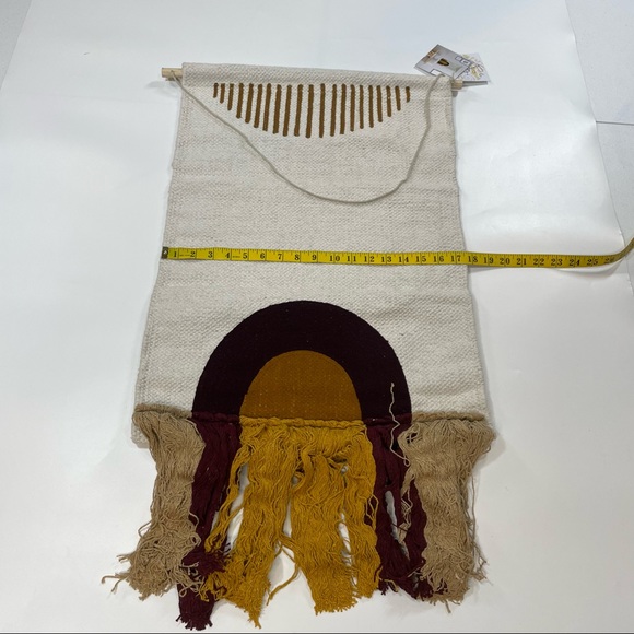 CONCEPTS IN TIME Waterfall Fringe Woven Tapestry In Multiple Colors - Picture 5 of 5